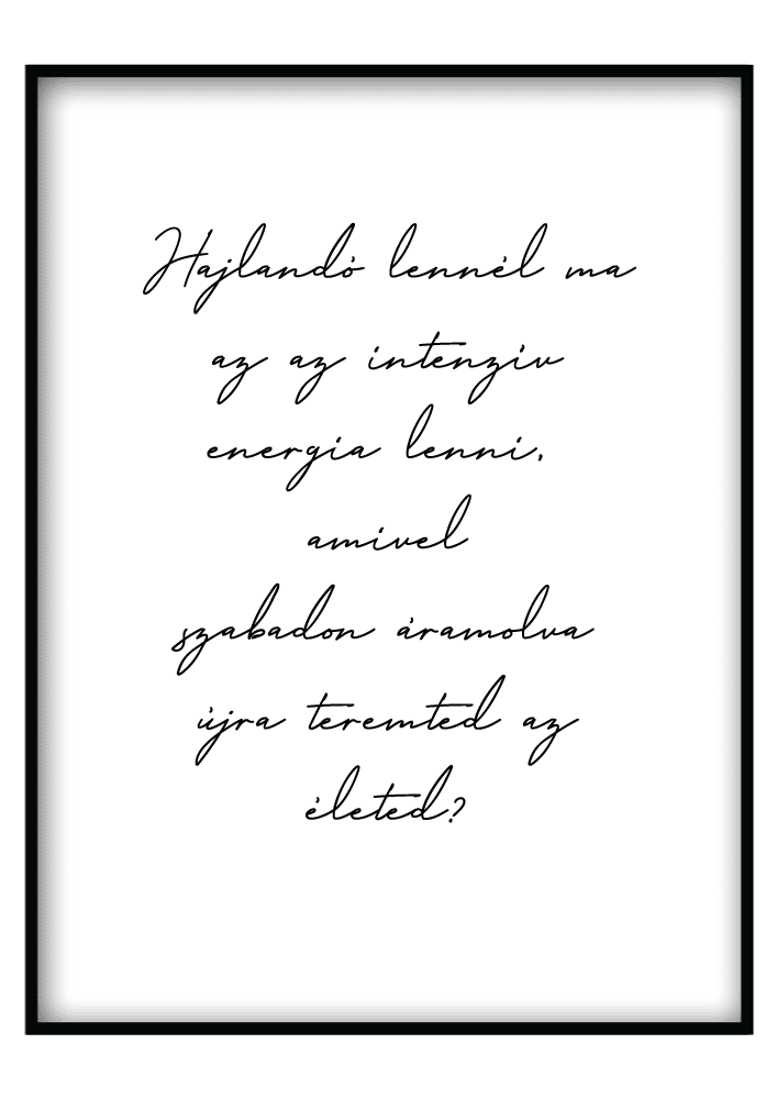 Hajlandó Lennél Ma... - Poszterkép