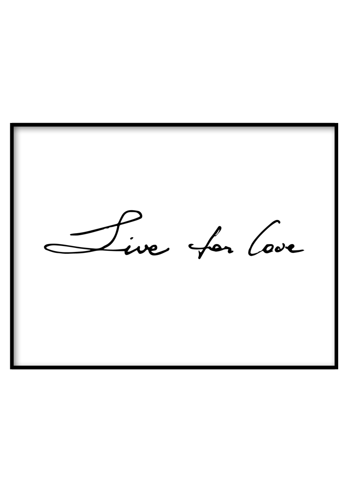 Live for love - Poszterkép