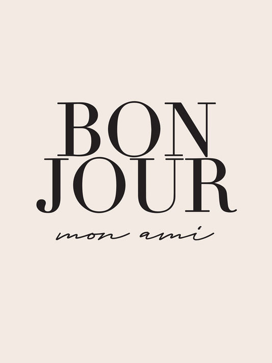 Bon jour - Vászonkép
