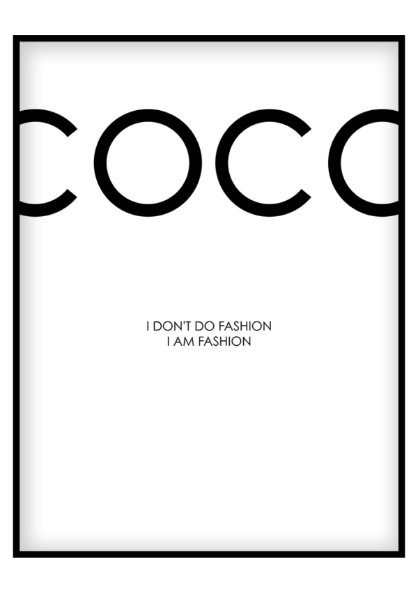 Coco fashion modern falikép